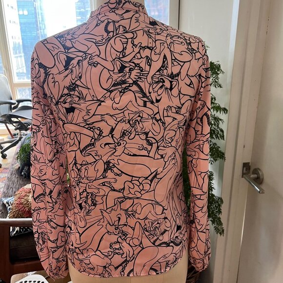 Rare Italian UNITED COLORS OF BENETTON Blouse Tom and Jerry Collab Size XS - Picture 2 of 9